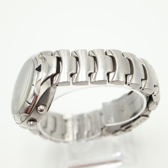 Fossil Men's Big Tic Watch 40mm Blue Kaleido LCD Changing AM-3537 w New Battery - Picture 14 of 16